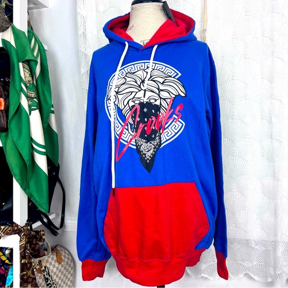 Crooks & Castles Men's Logo Graphic Pullover Fleece Hoodie Sweatshirt size L NWT - Picture 3 of 13